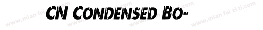 有愛鋭方 CN Condensed Bo字体转换